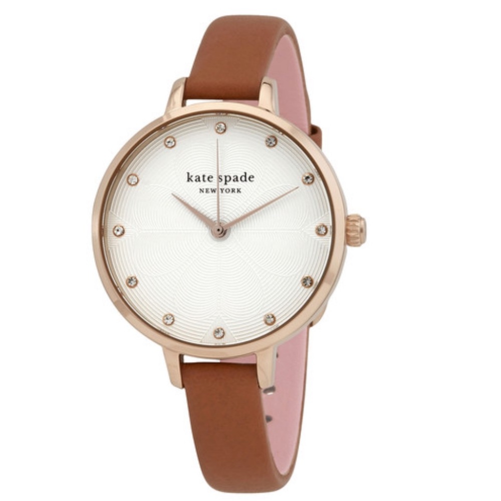 NWT Kate Spade Metro Luggage Leather Watch